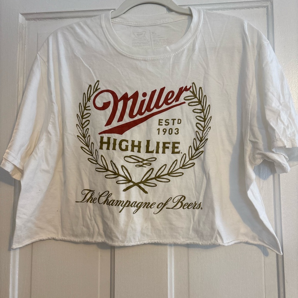 Miller High Life Women's White Tee - Short Sleeve